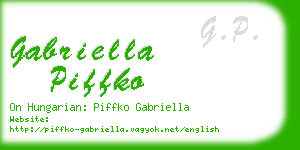 gabriella piffko business card